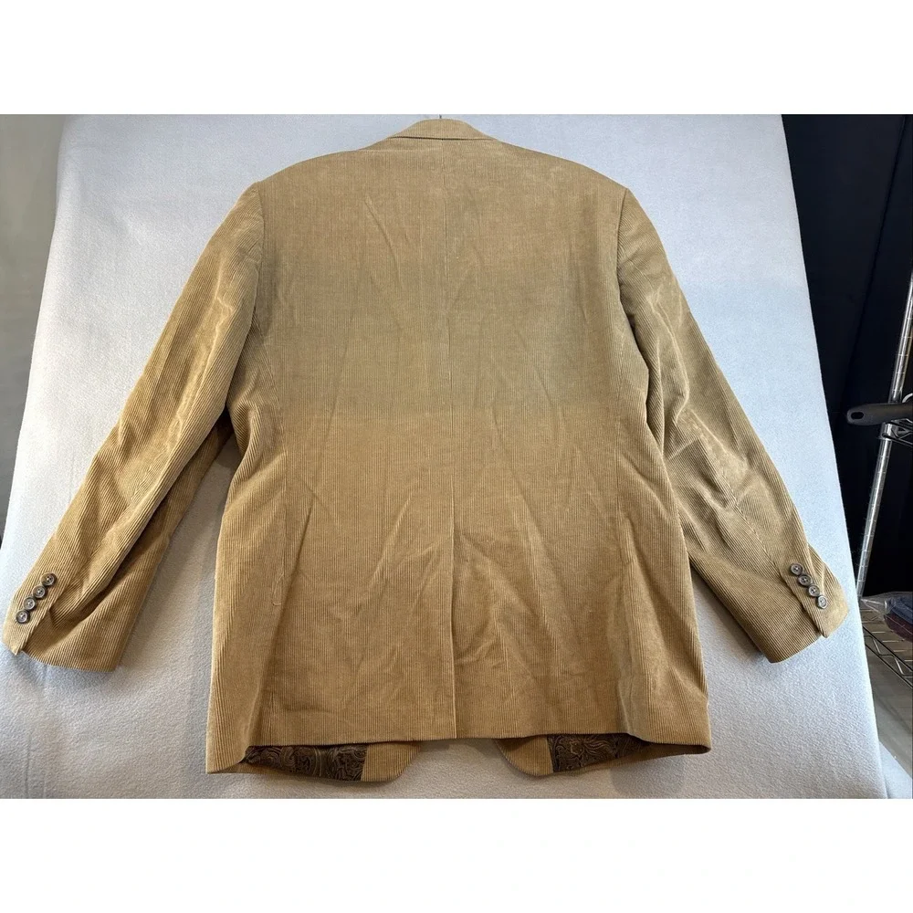 Vintage Chaps Corduroy Blazer 44R, 100% Cotton, Brown, 2 button, Sport's Coat